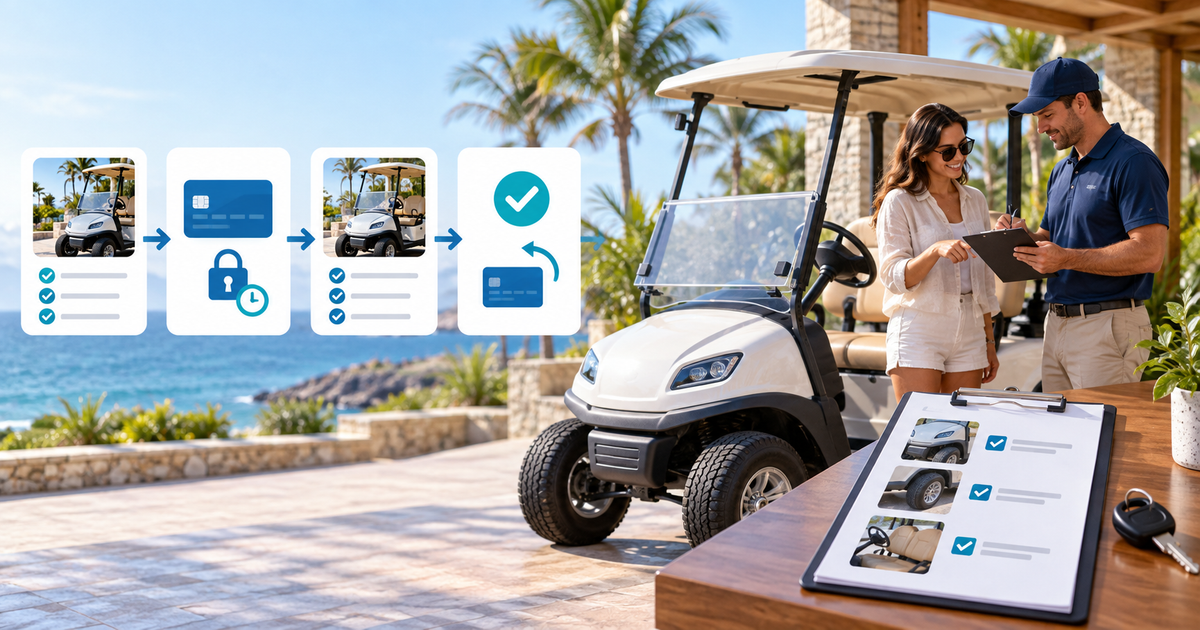 Golf Cart Rental Security Deposits: Inspection and Release Workflow