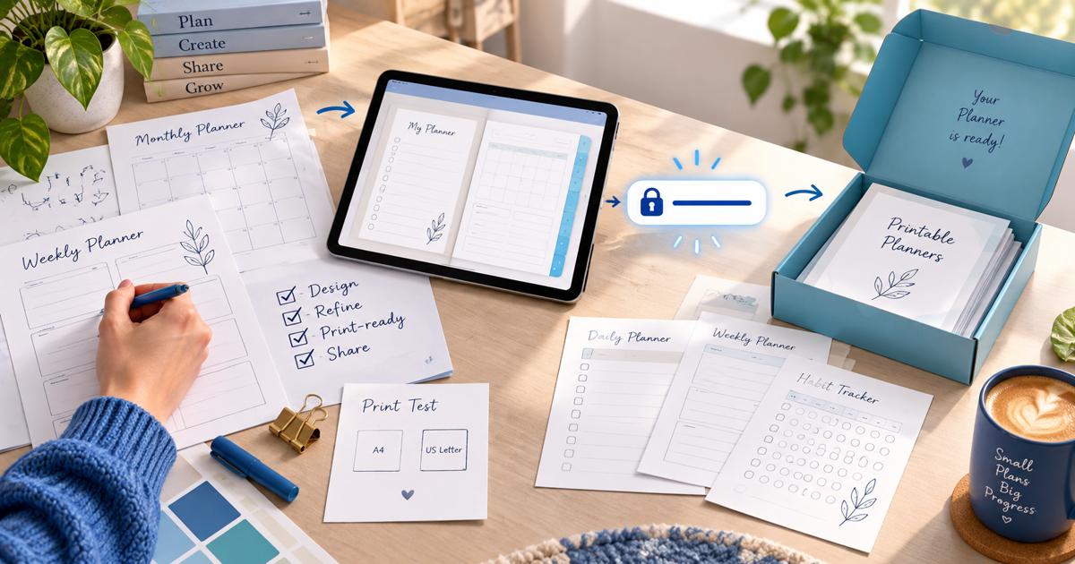 Printable Planner online verkaufen: Release-Checkliste