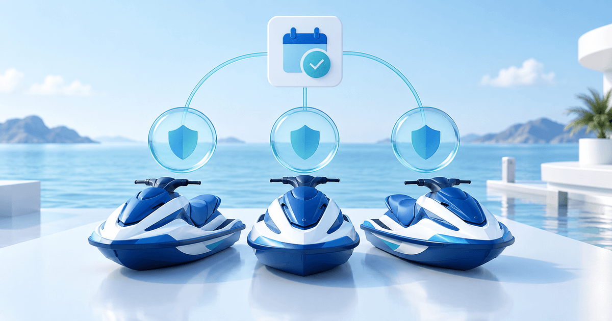 Garantías de jet ski para grupos: un arrendatario, varias embarcaciones